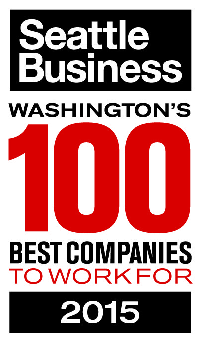 Reconhecido pela Seattle Business como uma das 100 Melhores Empresas para Trabalhar 2015