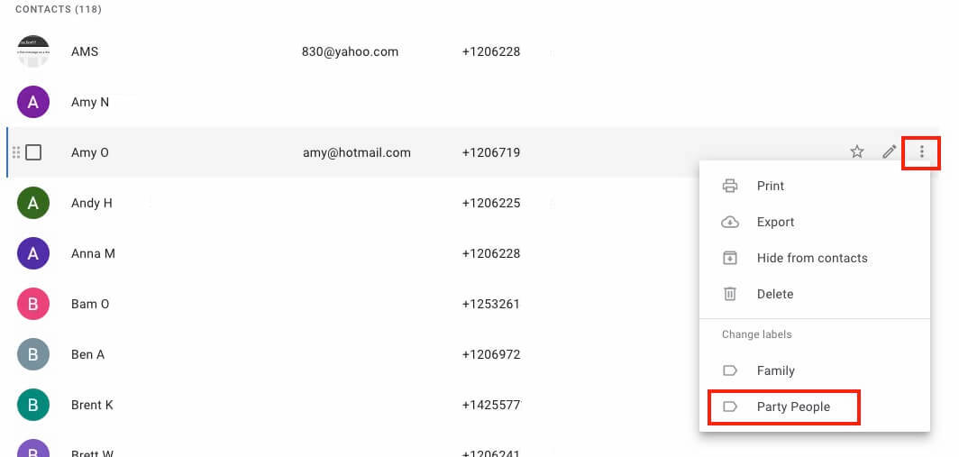 Google Drive Share Create Group Add Contacts to Label 
