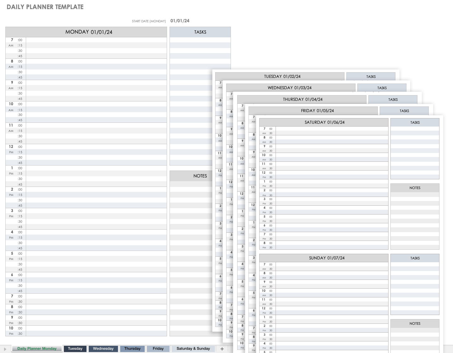 Daily Planner Template