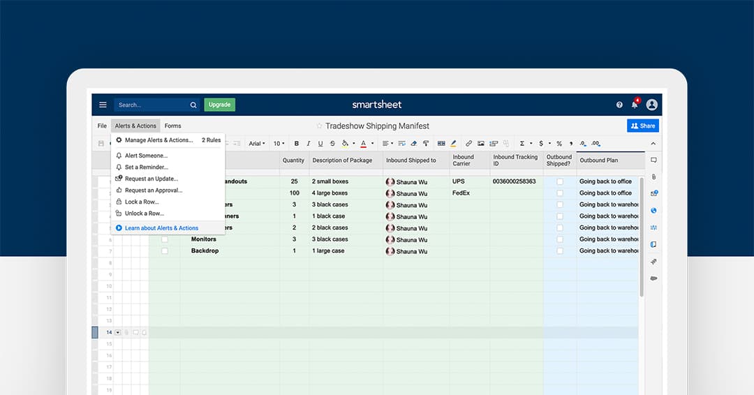 shipping manifest template
