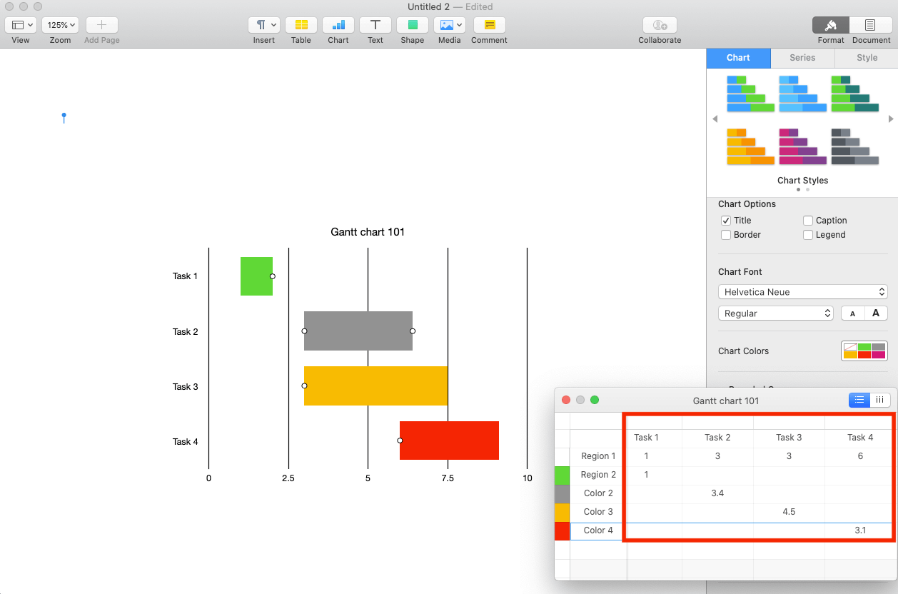 Update Chart for Colors