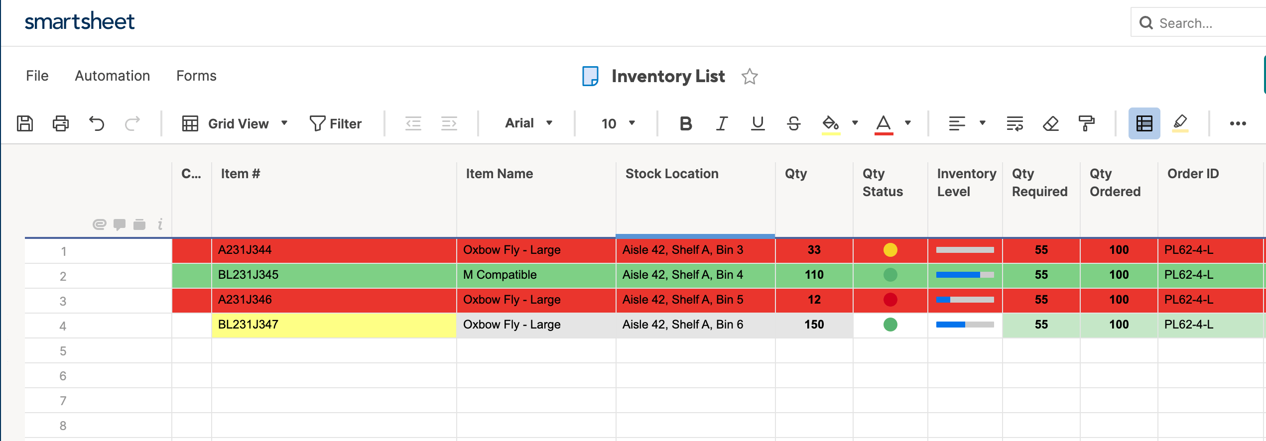 Multiple Conditions Smartsheet