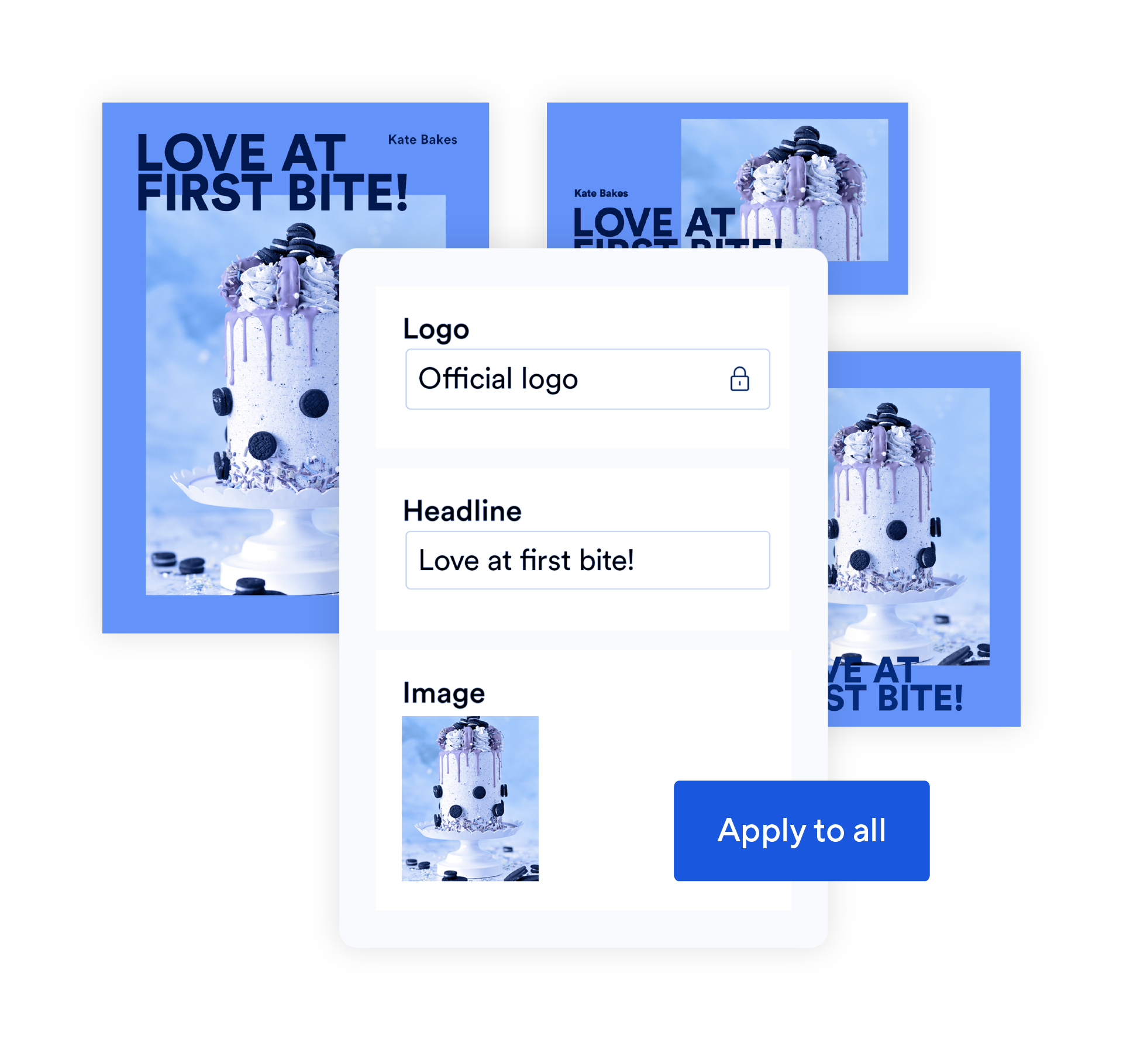 Collage of Template Product Screens