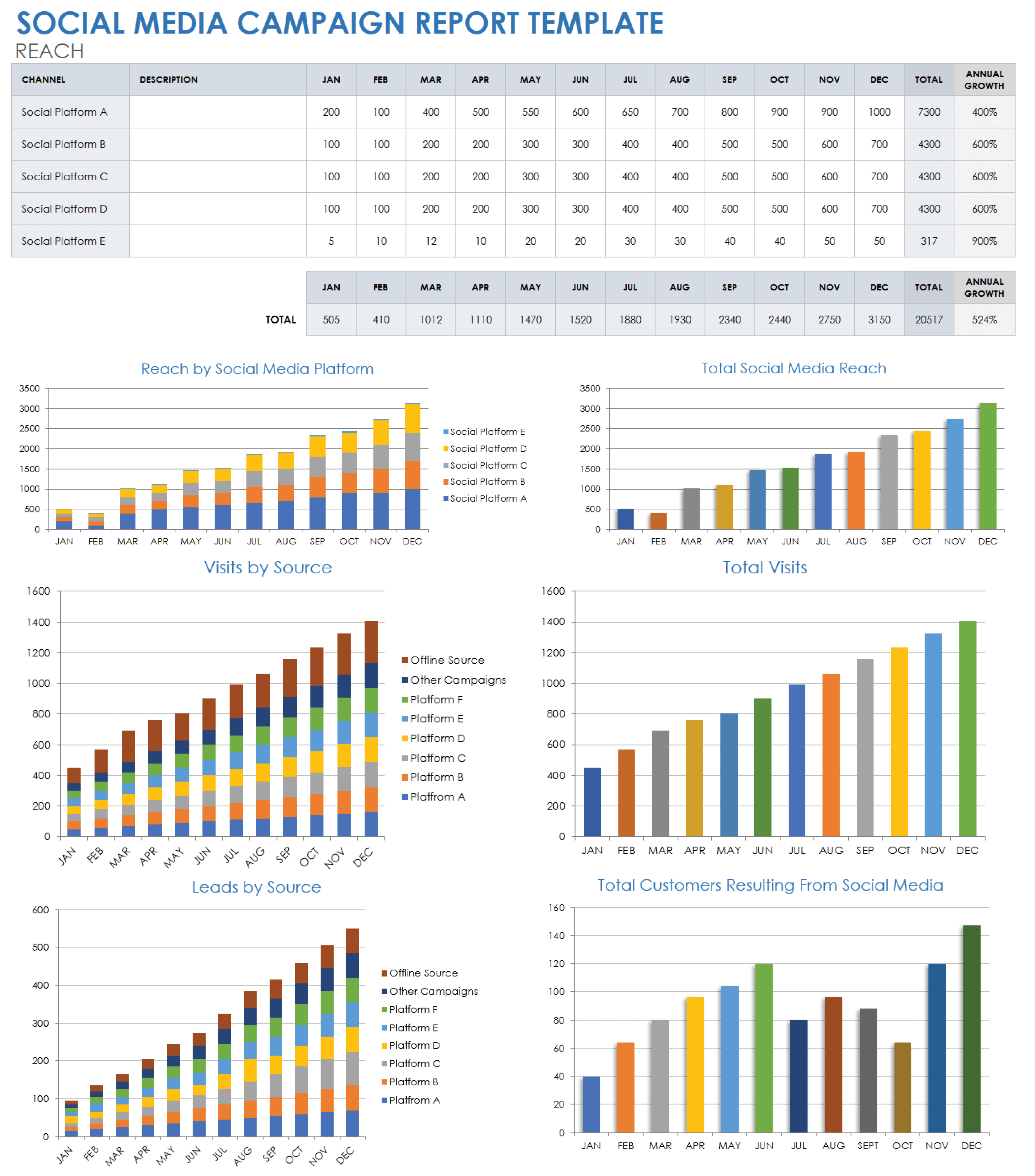 Social Media Campaign Report Template