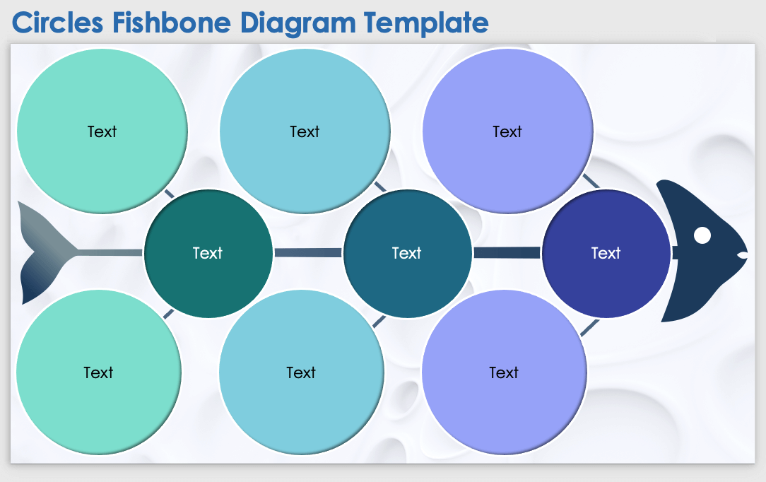 Circles Fishbone Diagram Template