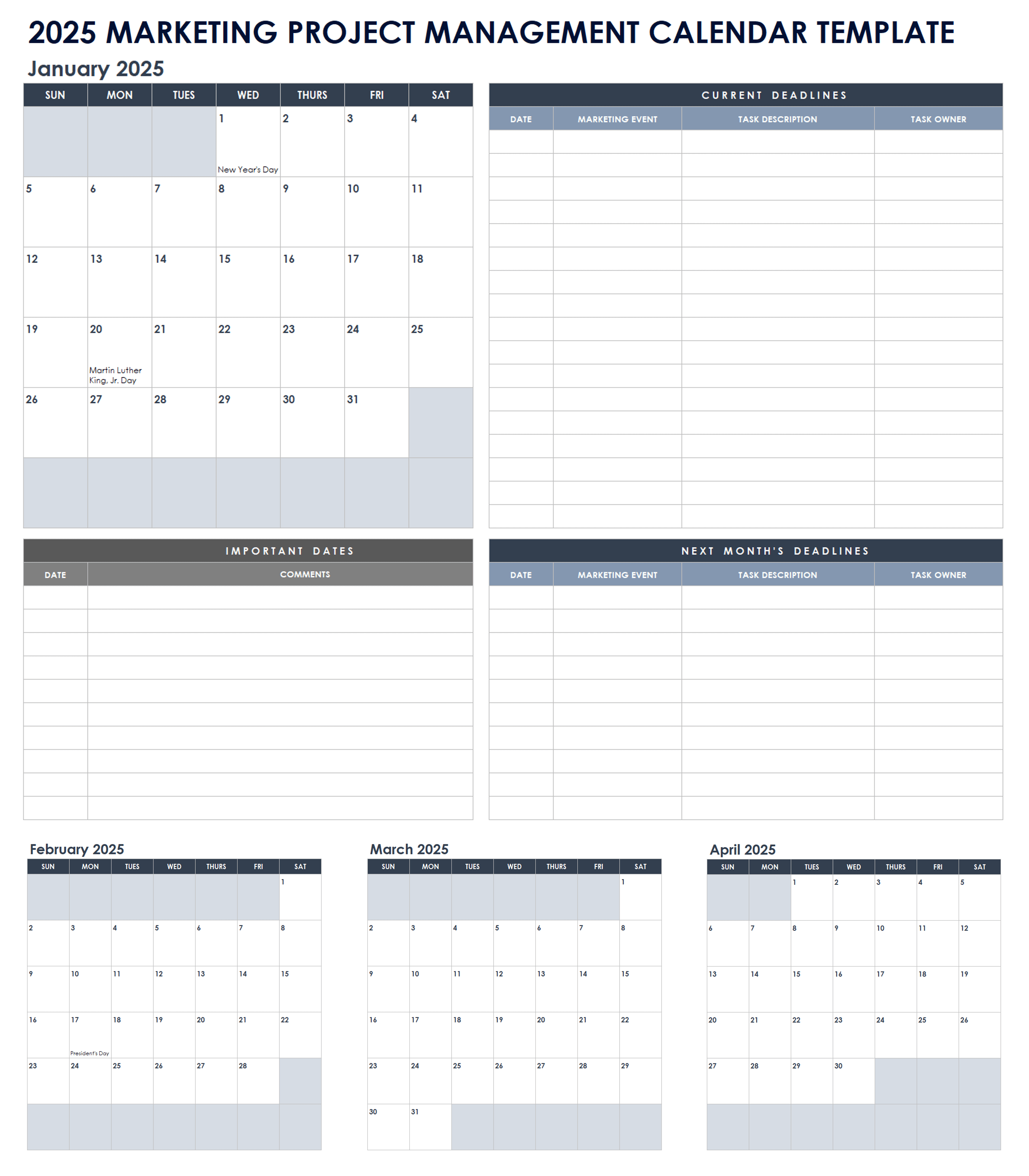 2025 Marketing Project Management Calendar Template (1)