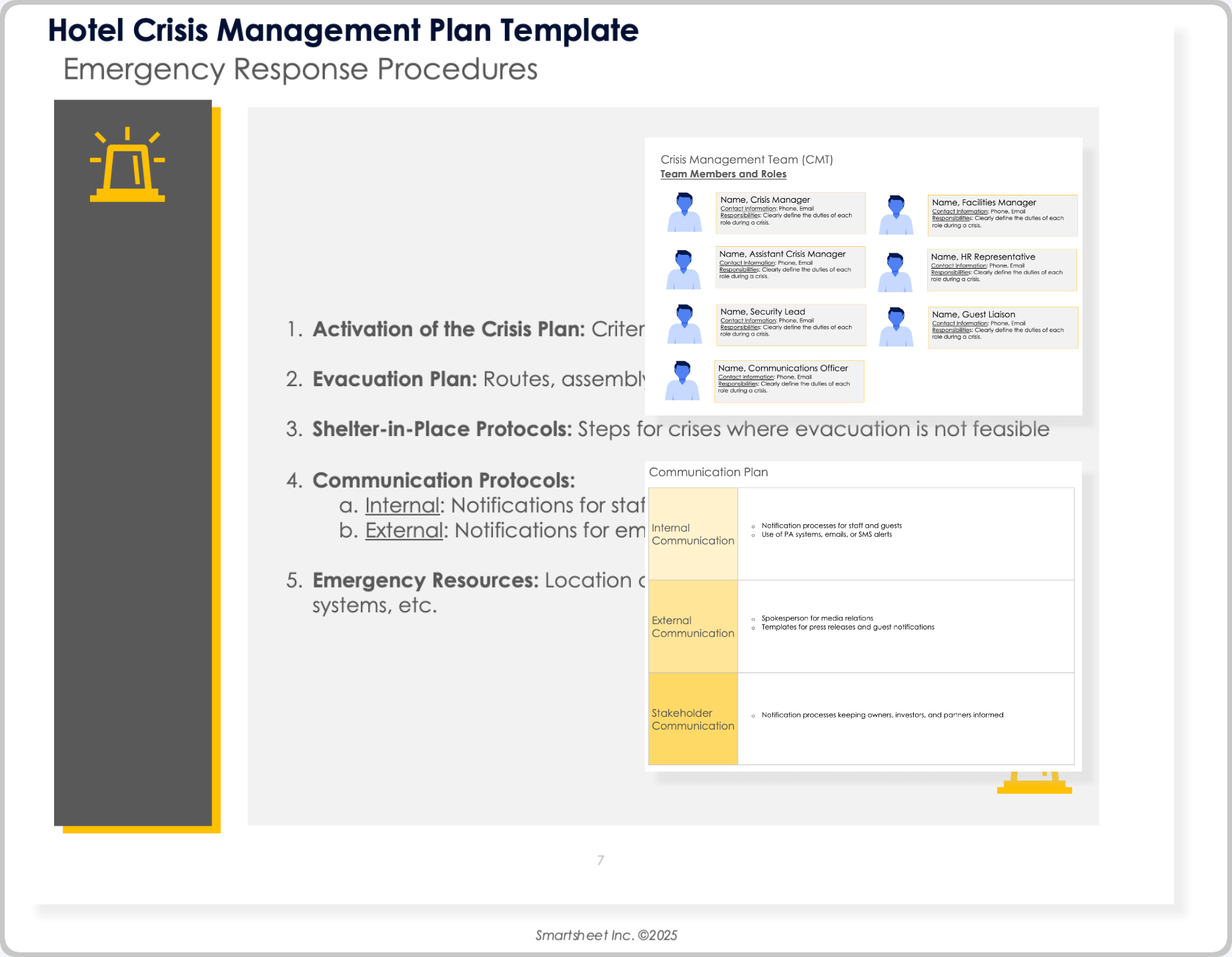Hotel Crisis Management Plan Template