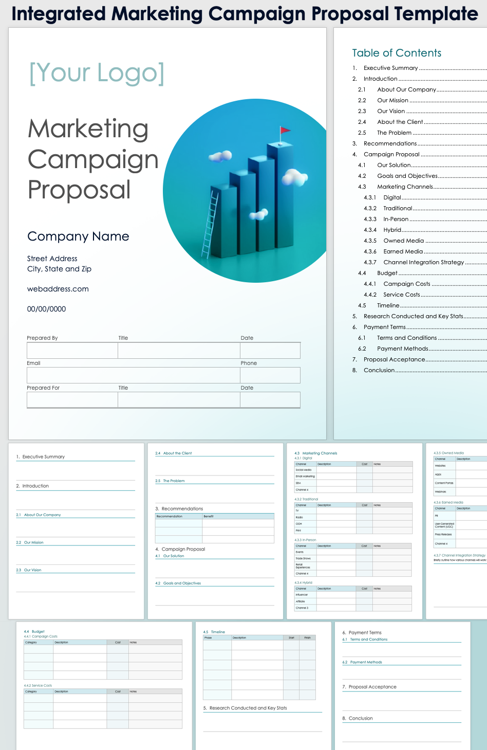 Integrated Marketing Campaign Proposal Template