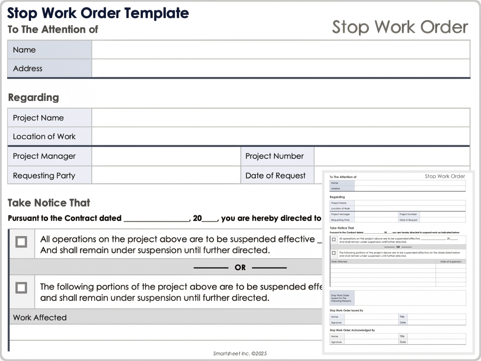 Stop Work Order Template