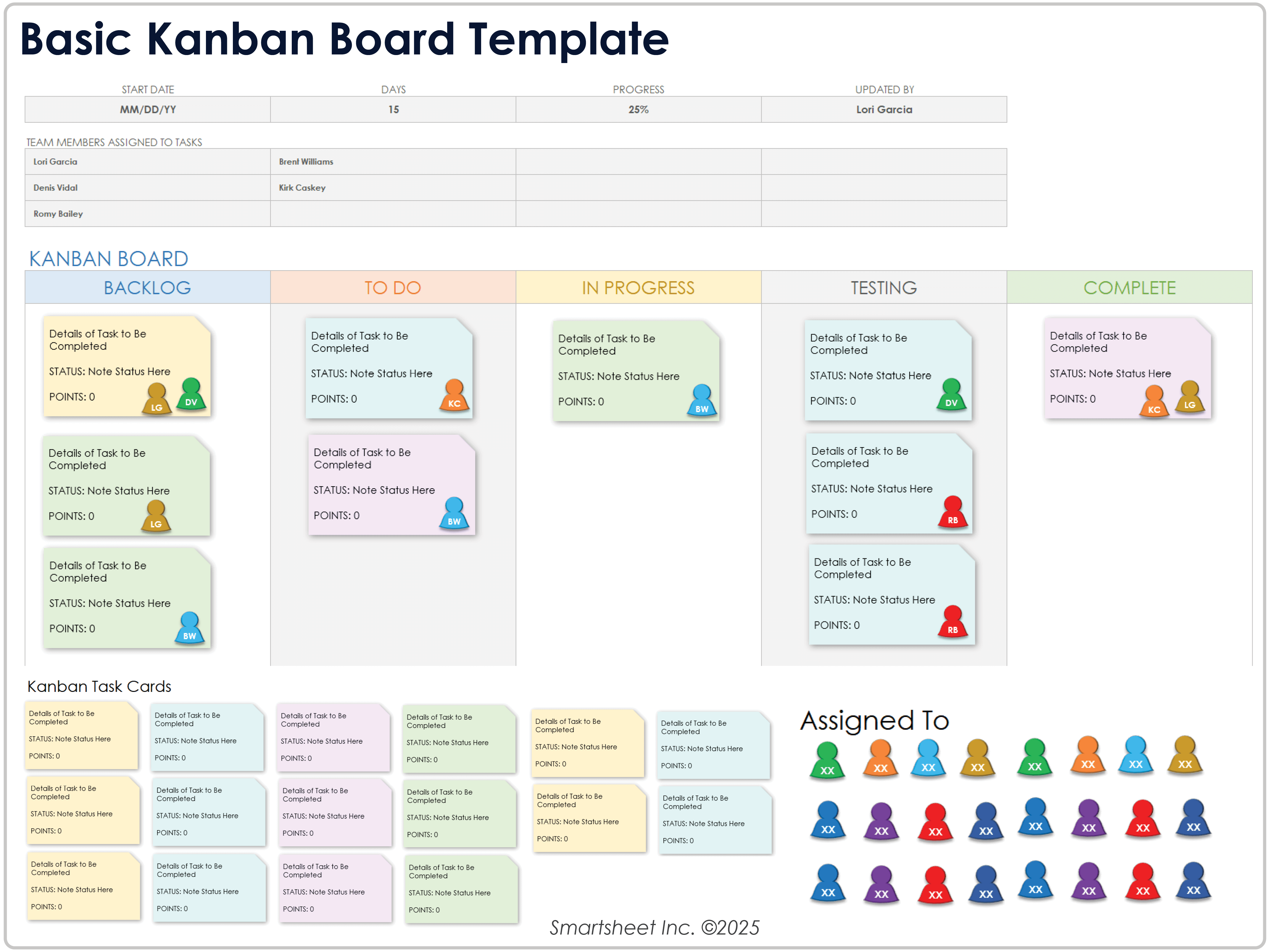 Basic Kanban Board Template