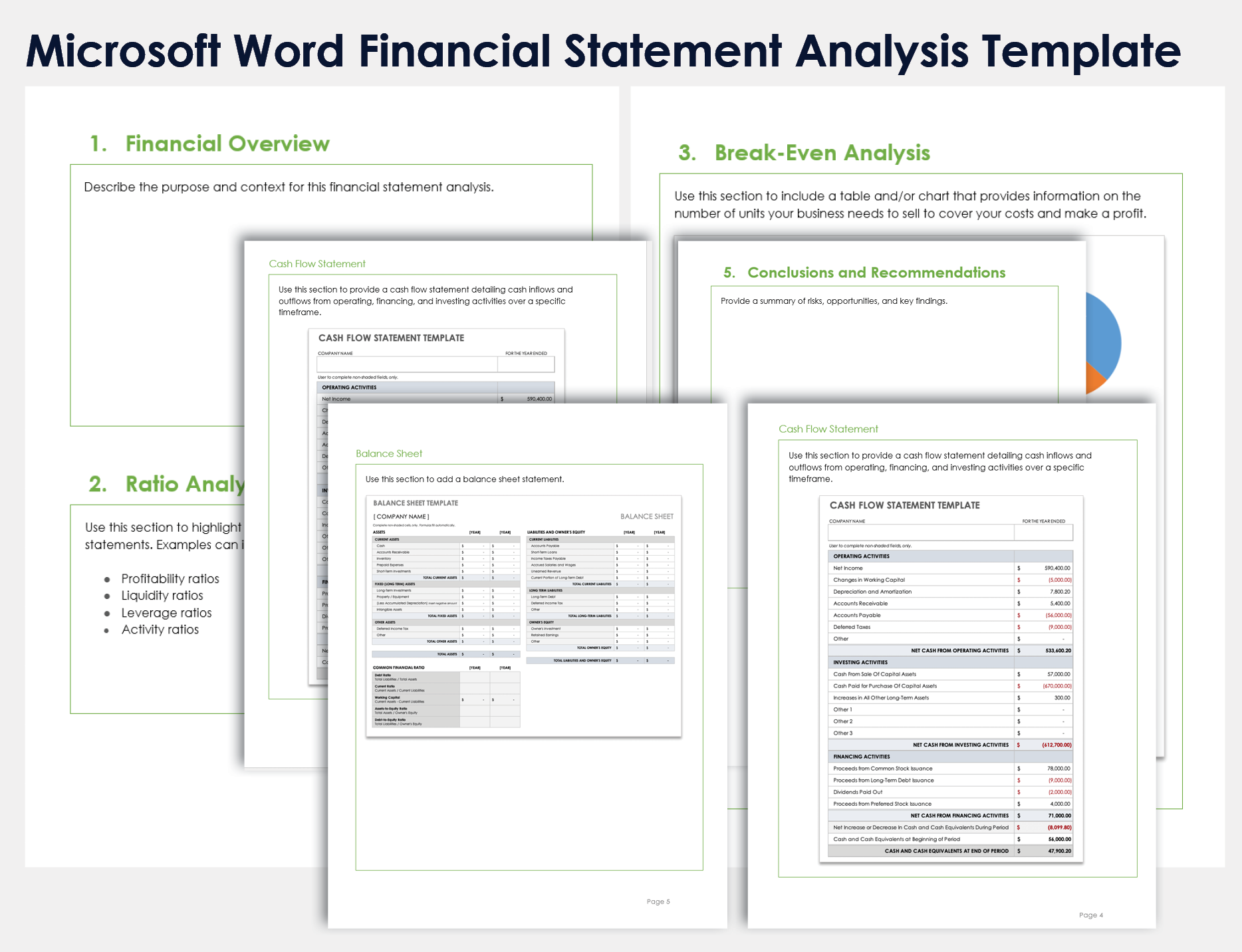 Microsoft Word Financial Statement Analysis Template