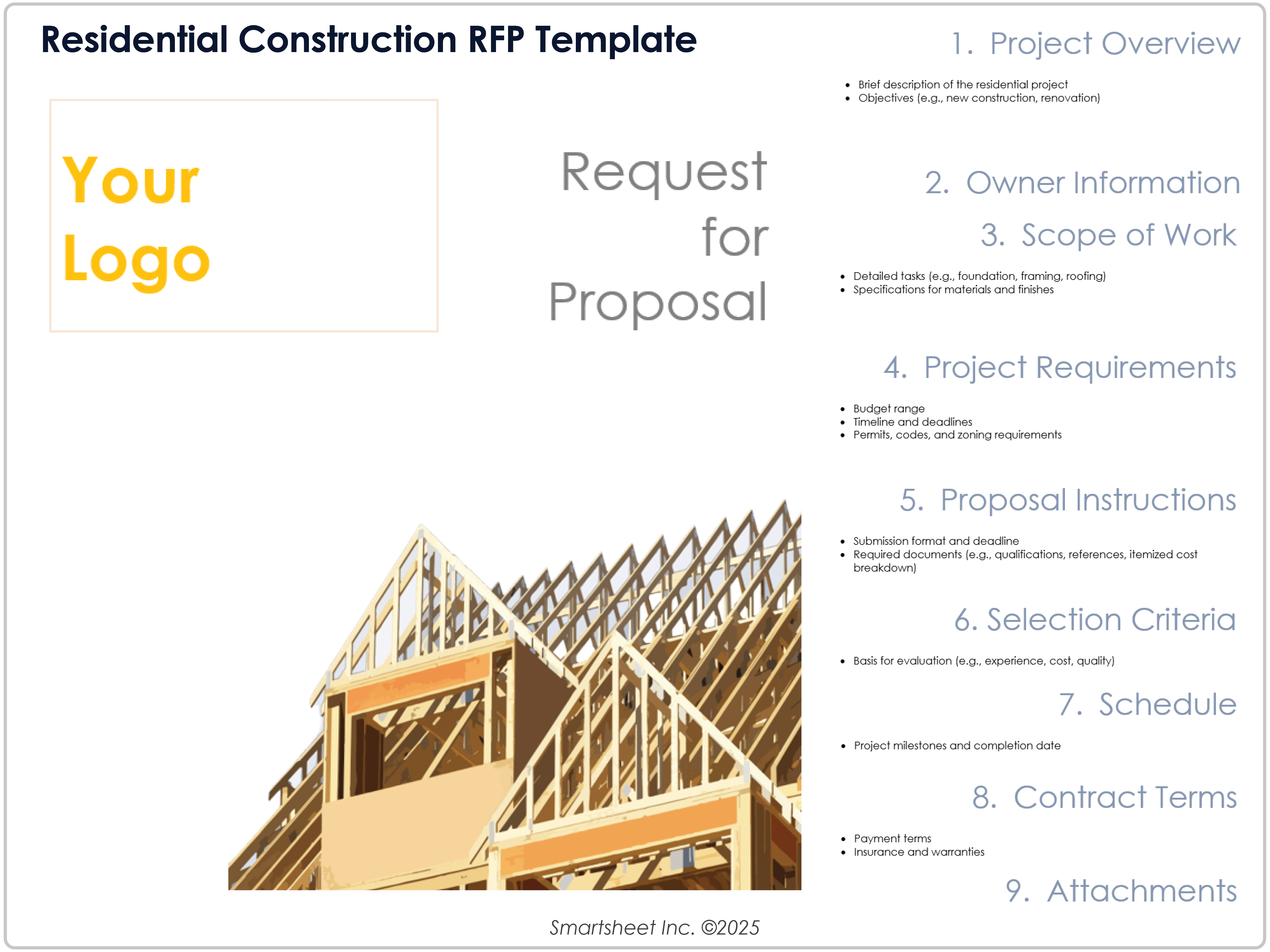 Residential Construction RFP Template