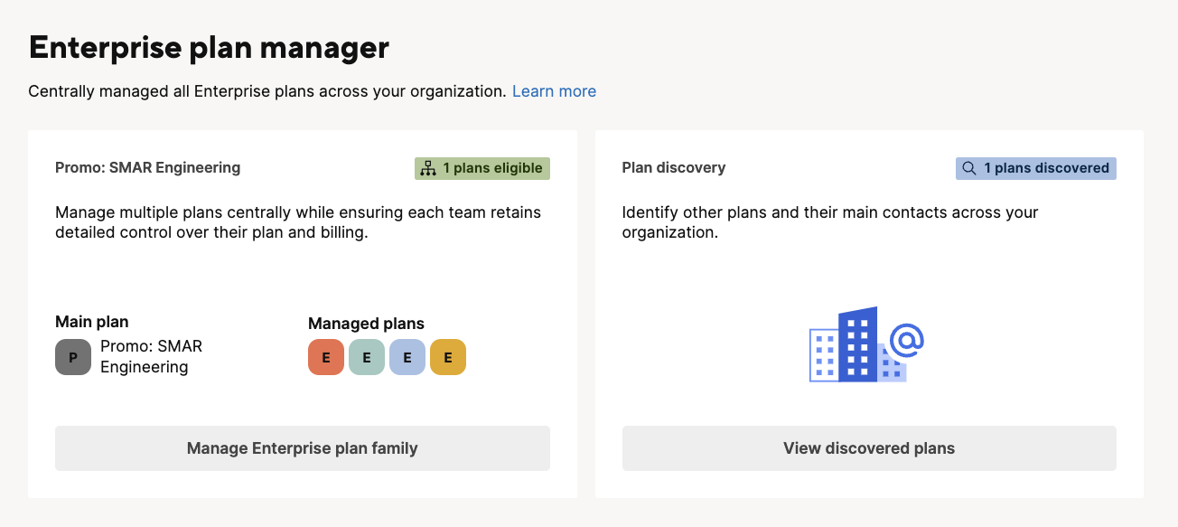 Enterprise Plan Manager