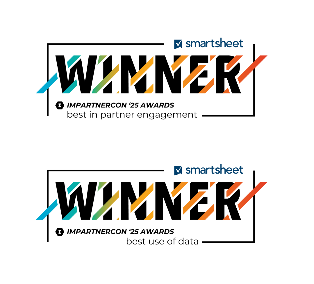 Smartsheet Winner at Impartnercon 2025 for best in partner engagement and best use of data