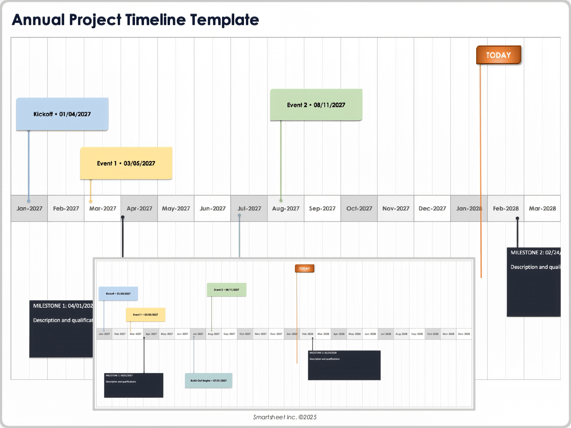 Annual Project Timeline Template