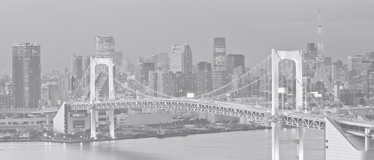 Tokyo cityscape b&w