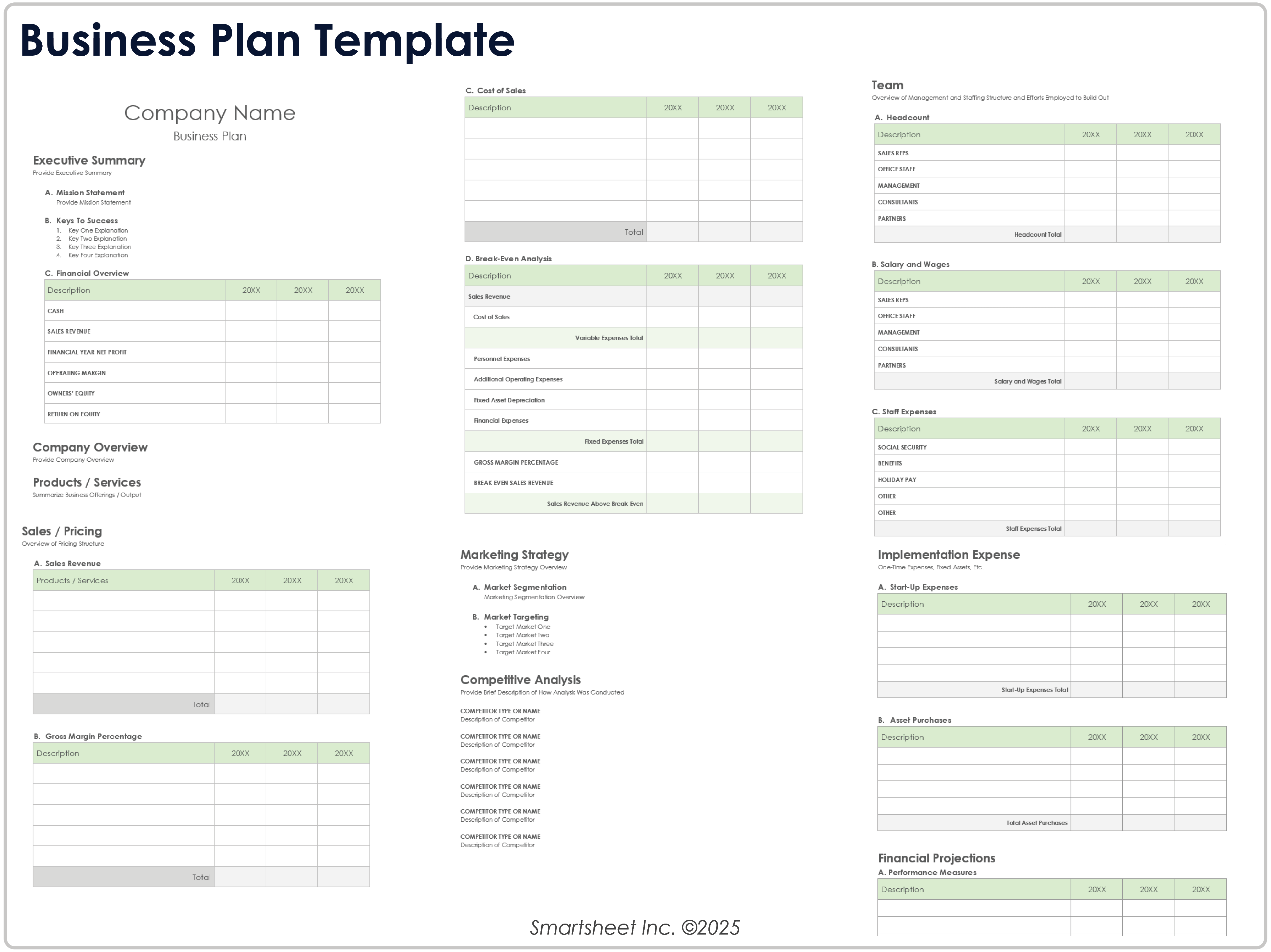 Business Plan Template 8781