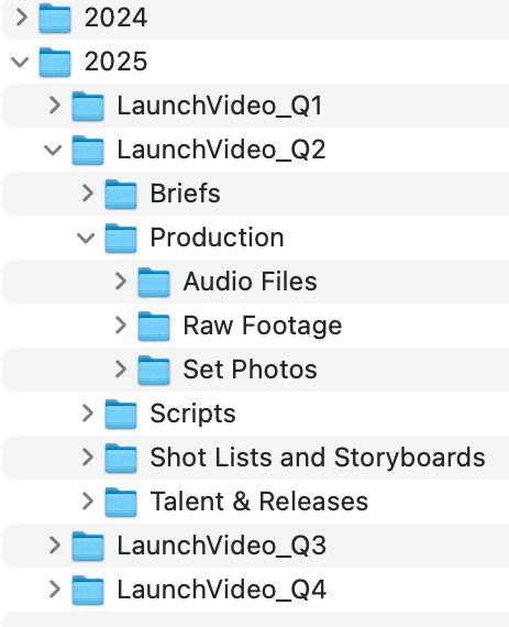 Folder Structure Example