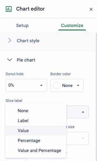 Google Sheets inventory template chart editor customize