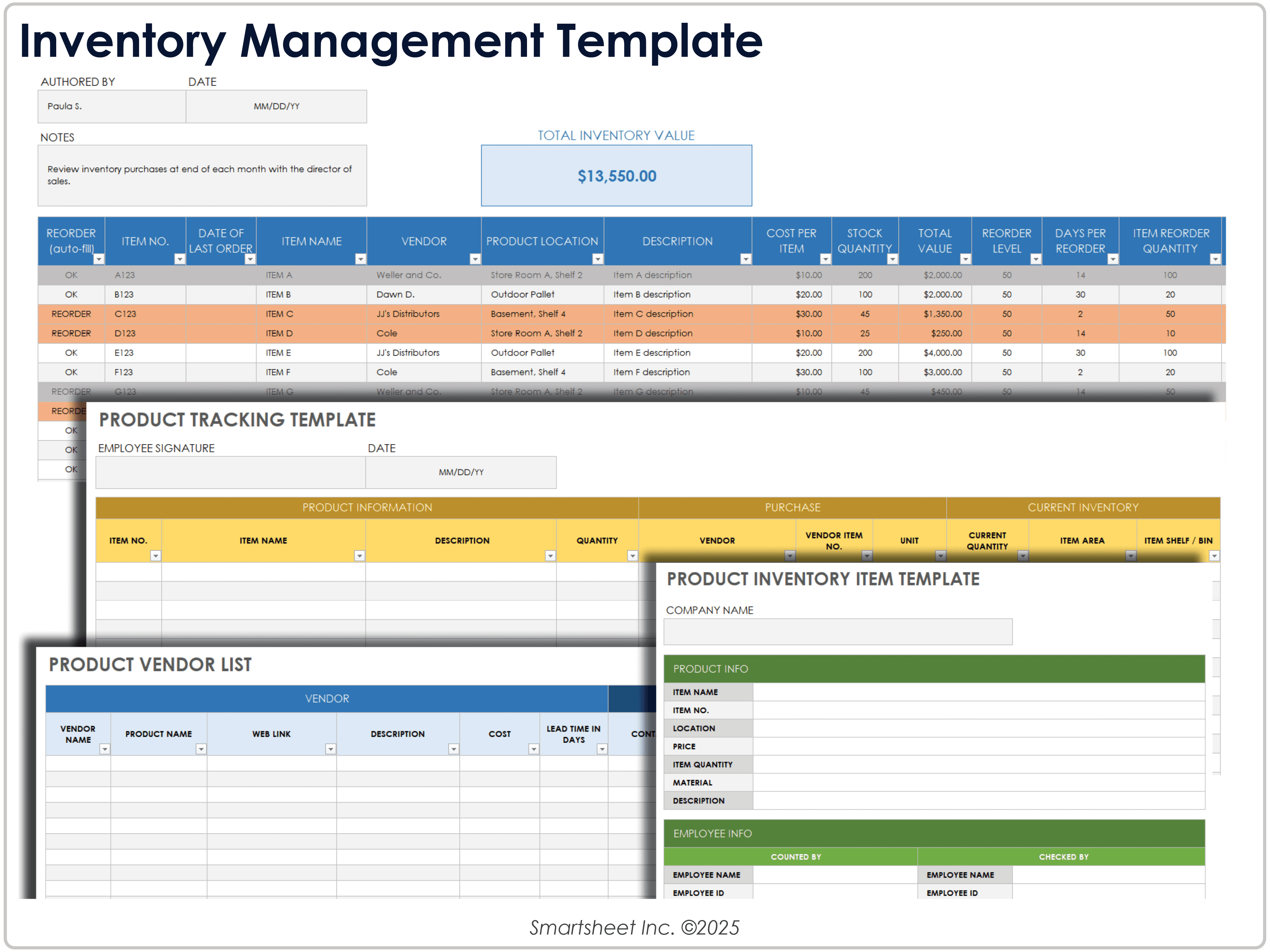 Inventory Management Template 8781