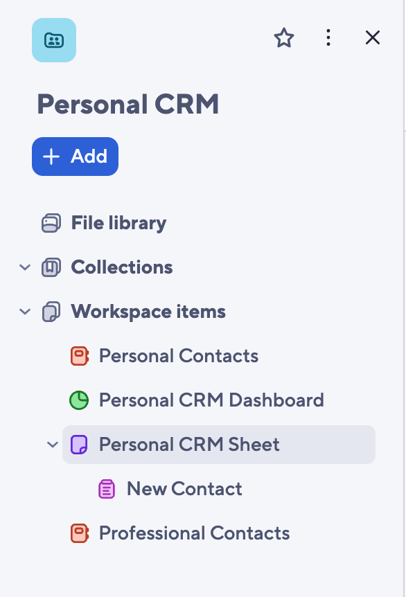 Smartsheet CRM Personal CRM