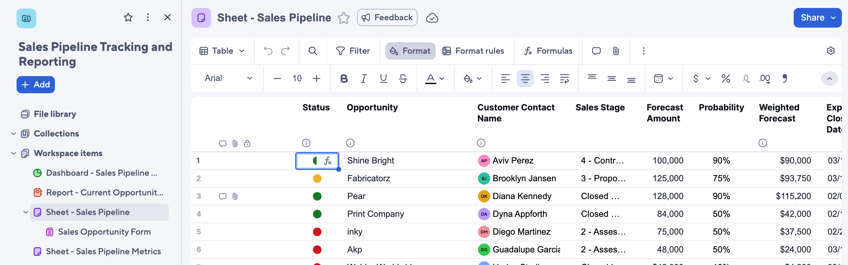 Smartsheet Pipeline Step 2