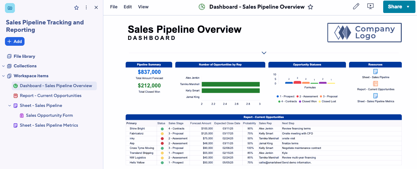 Smartsheet Pipeline Step 9