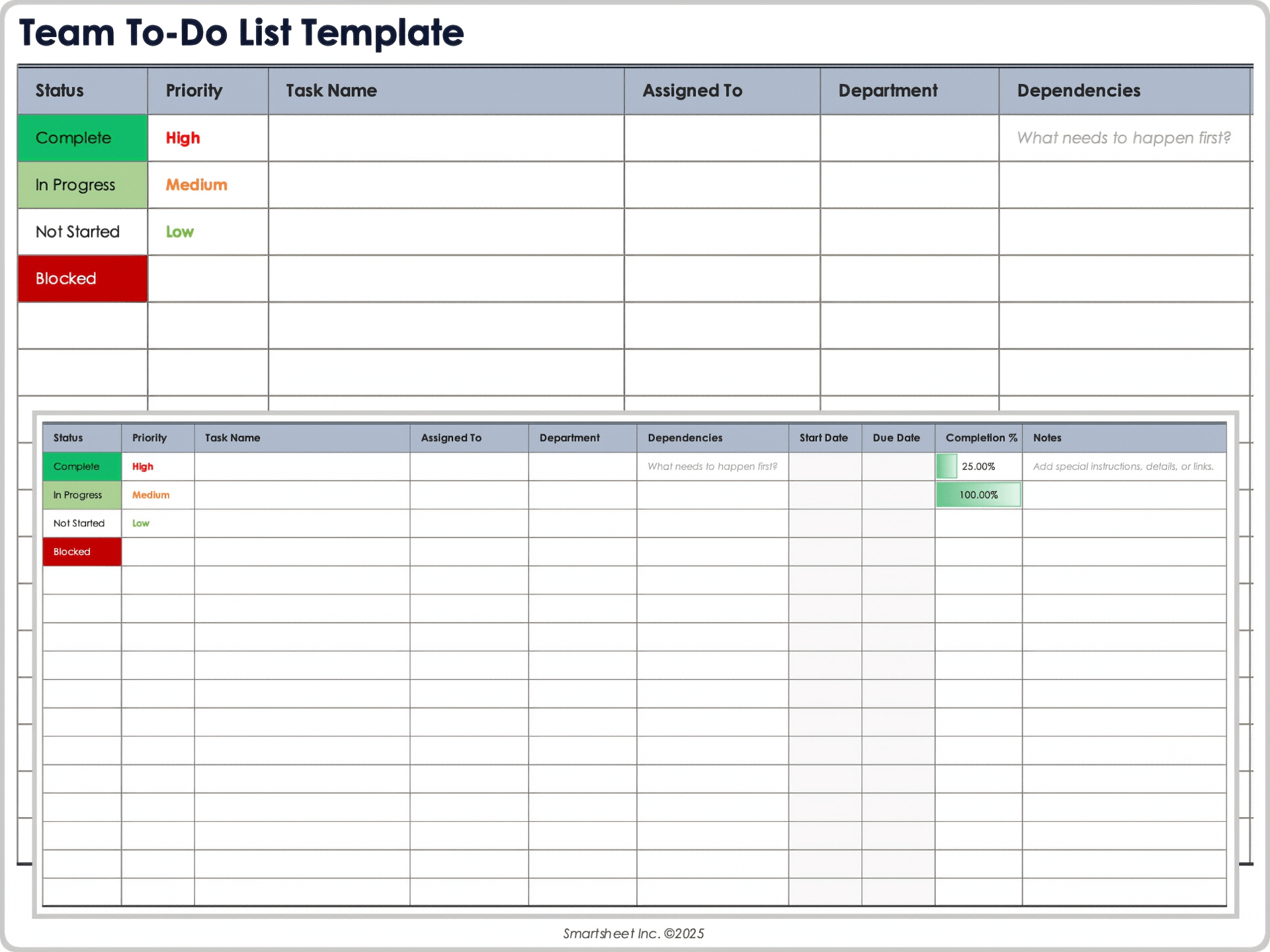 Team To-Do List Template