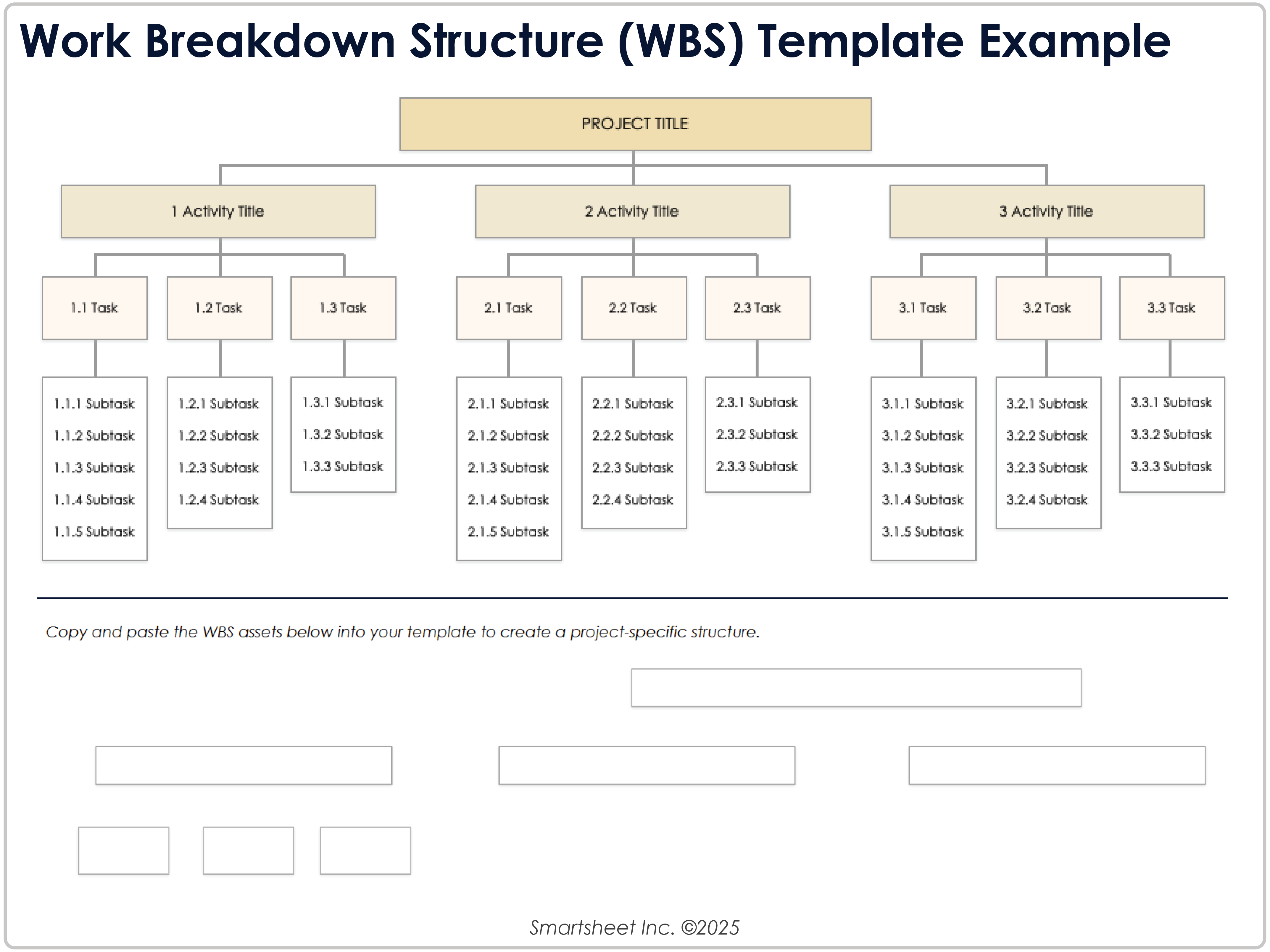 Work Breakdown Structure WBS Template Example 11440