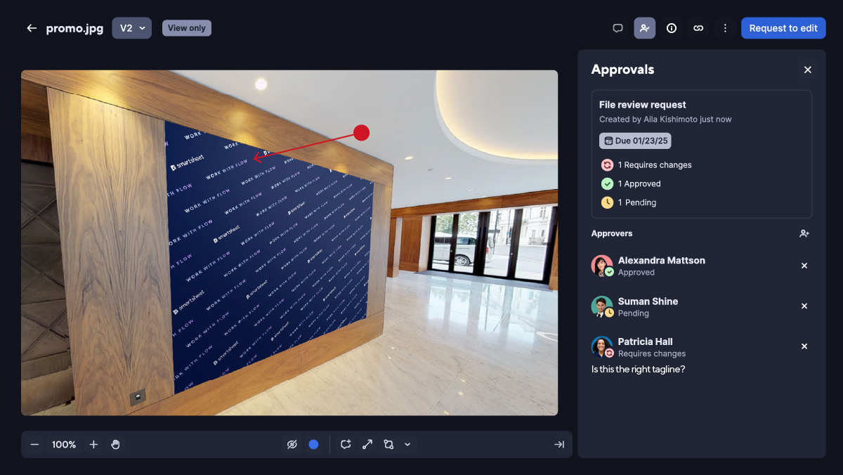 An approval panel demo