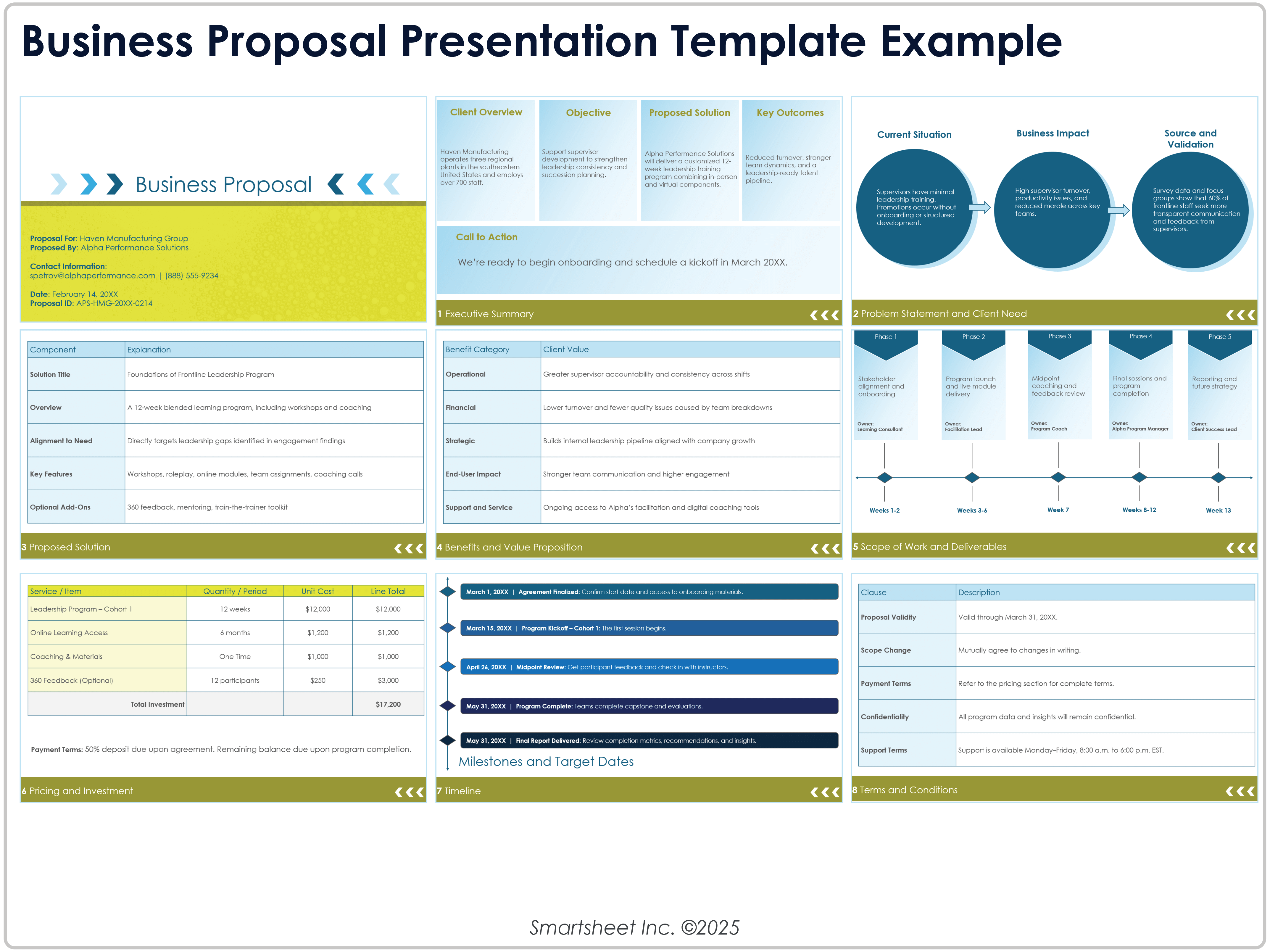 Business Proposal Presentation Template 12385 Example