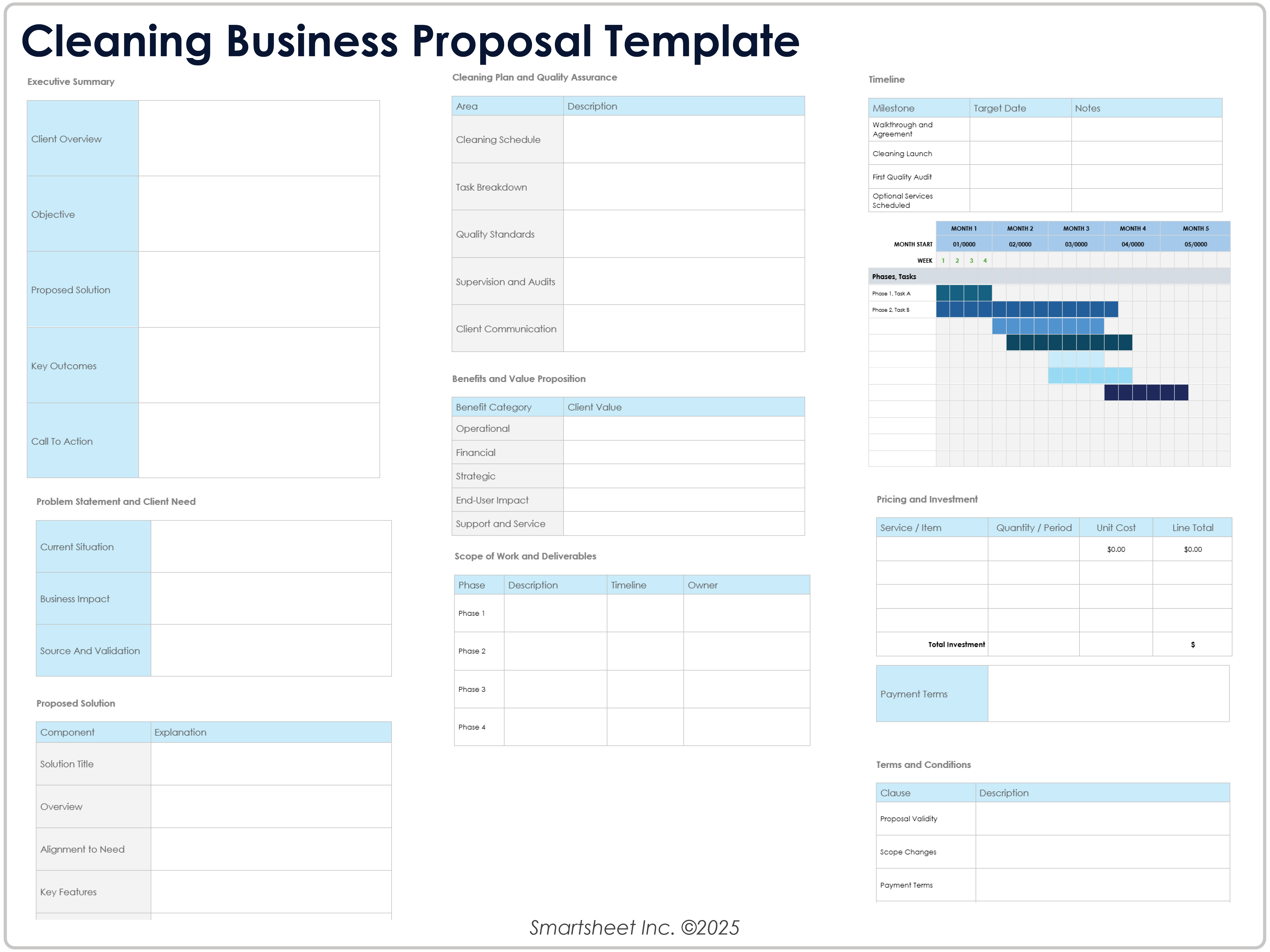 Cleaning Business Proposal 12385 Template