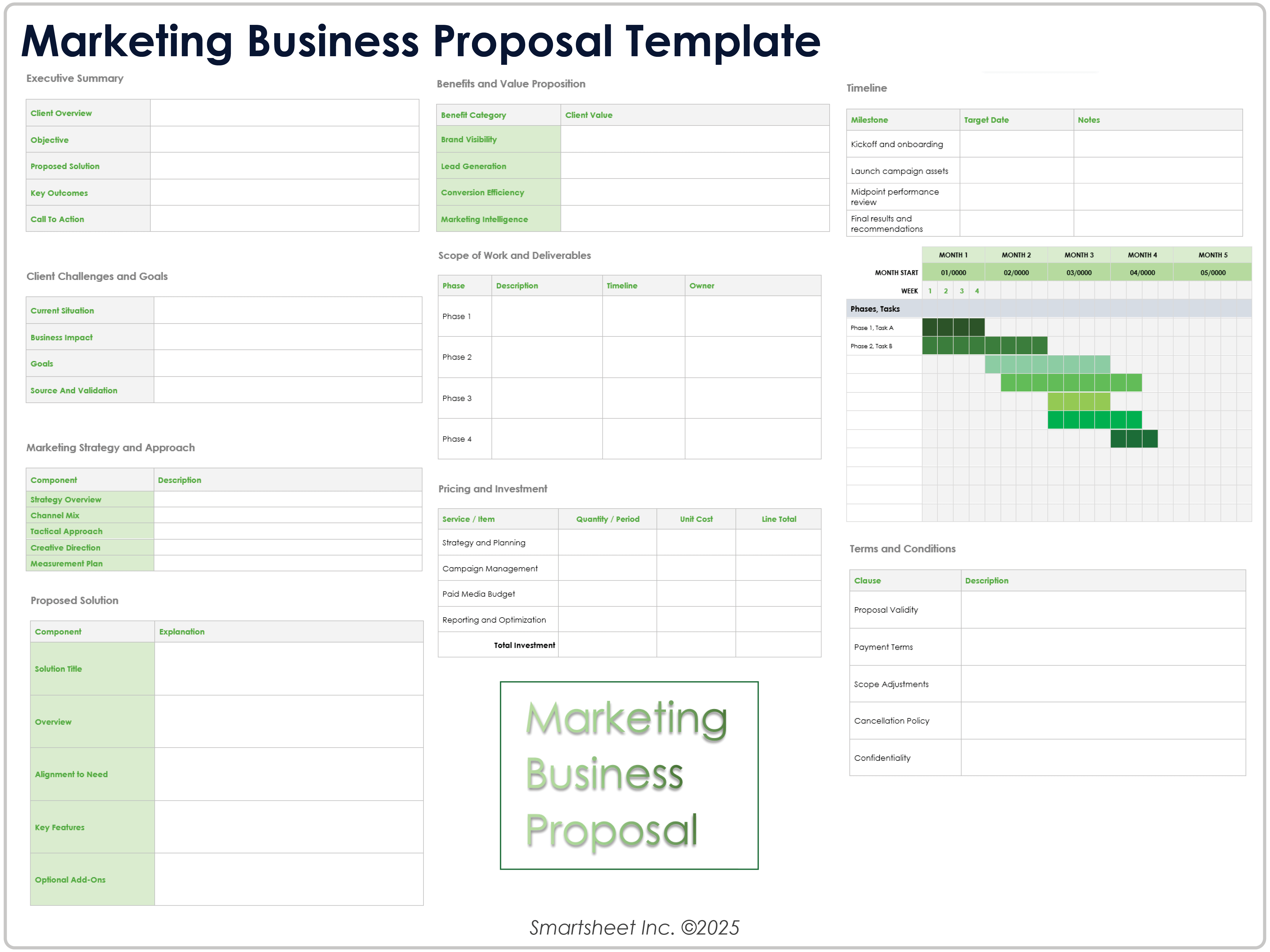 Marketing Business Proposal 12385 Template