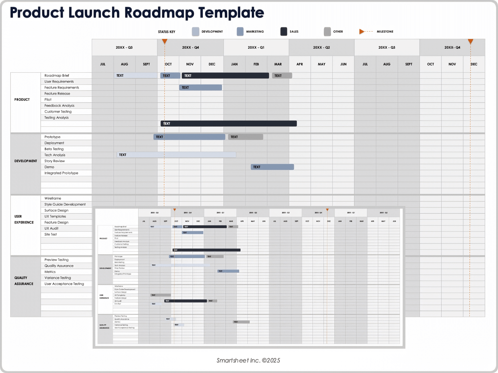 Product Launch Roadmap Template 12391