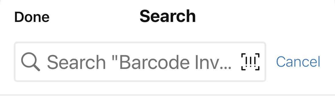 SS Search With Barcode Icon c