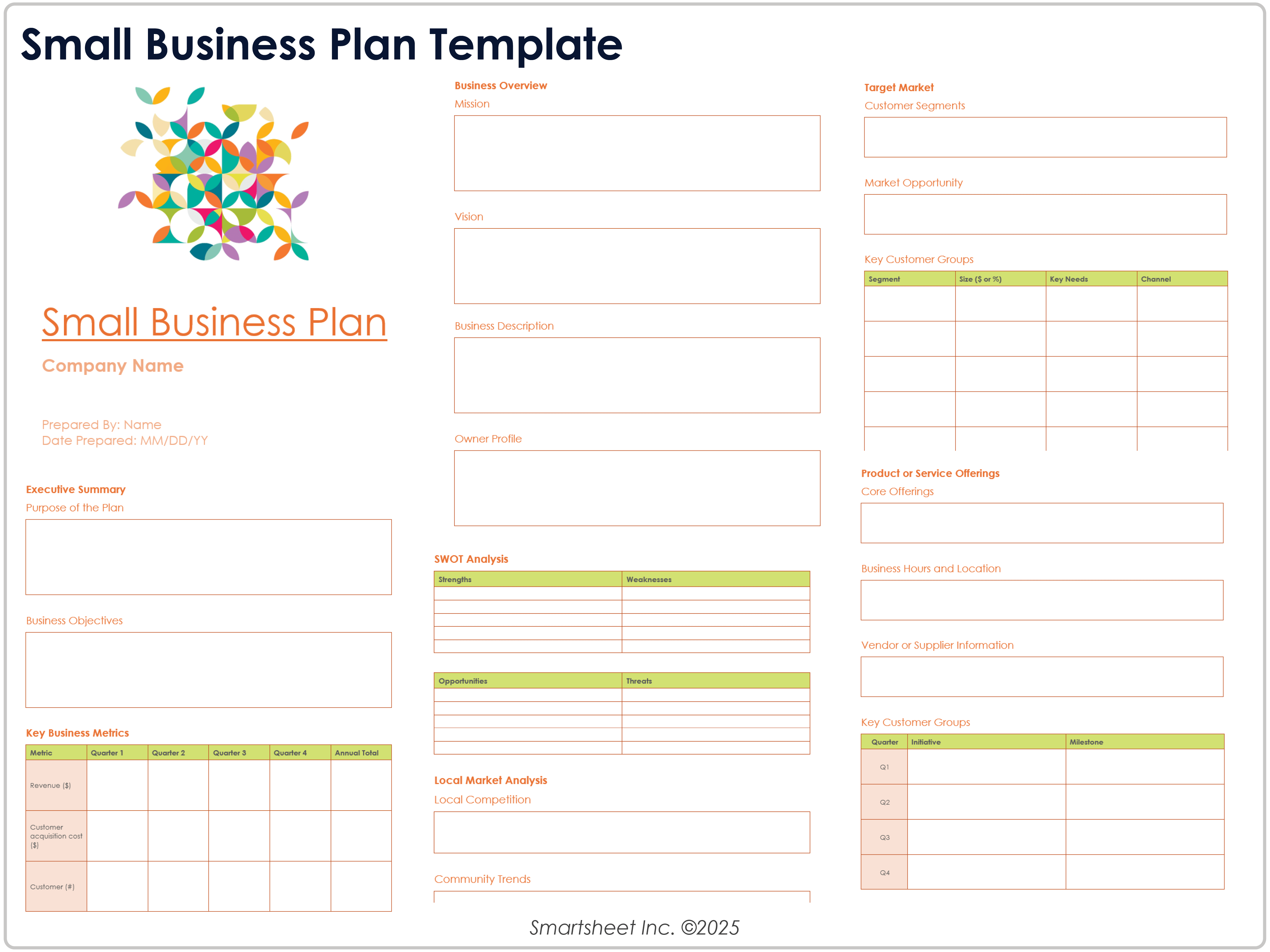 Small Business Plan Template