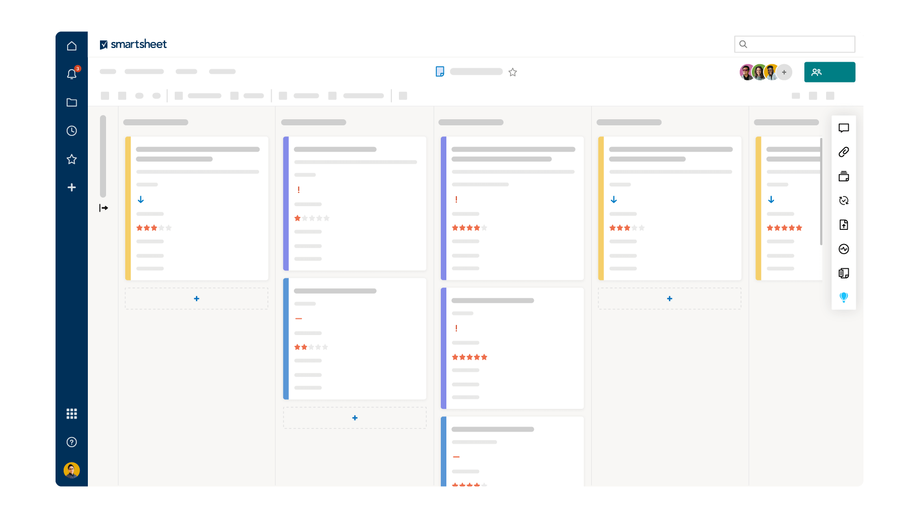 Template Project Task Board