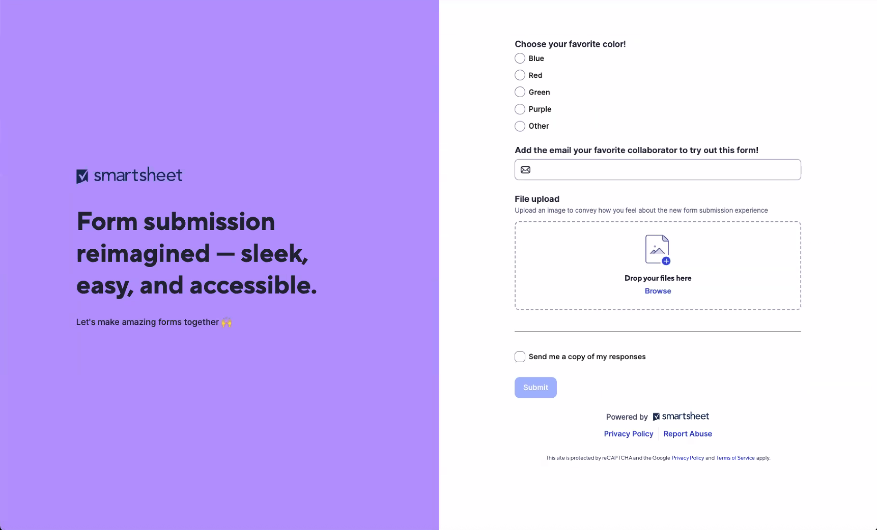 form submission reimagined