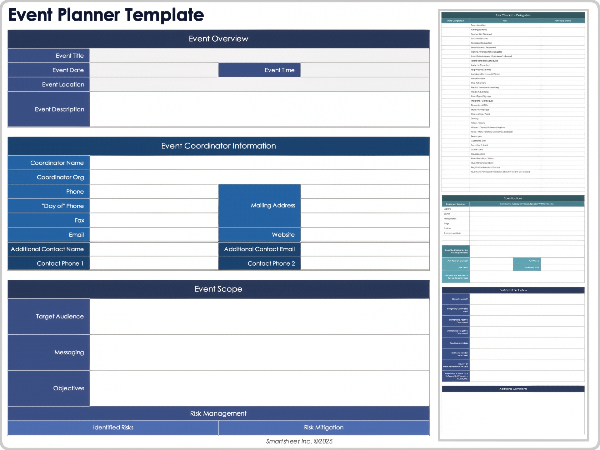 Event Planner Template 9053