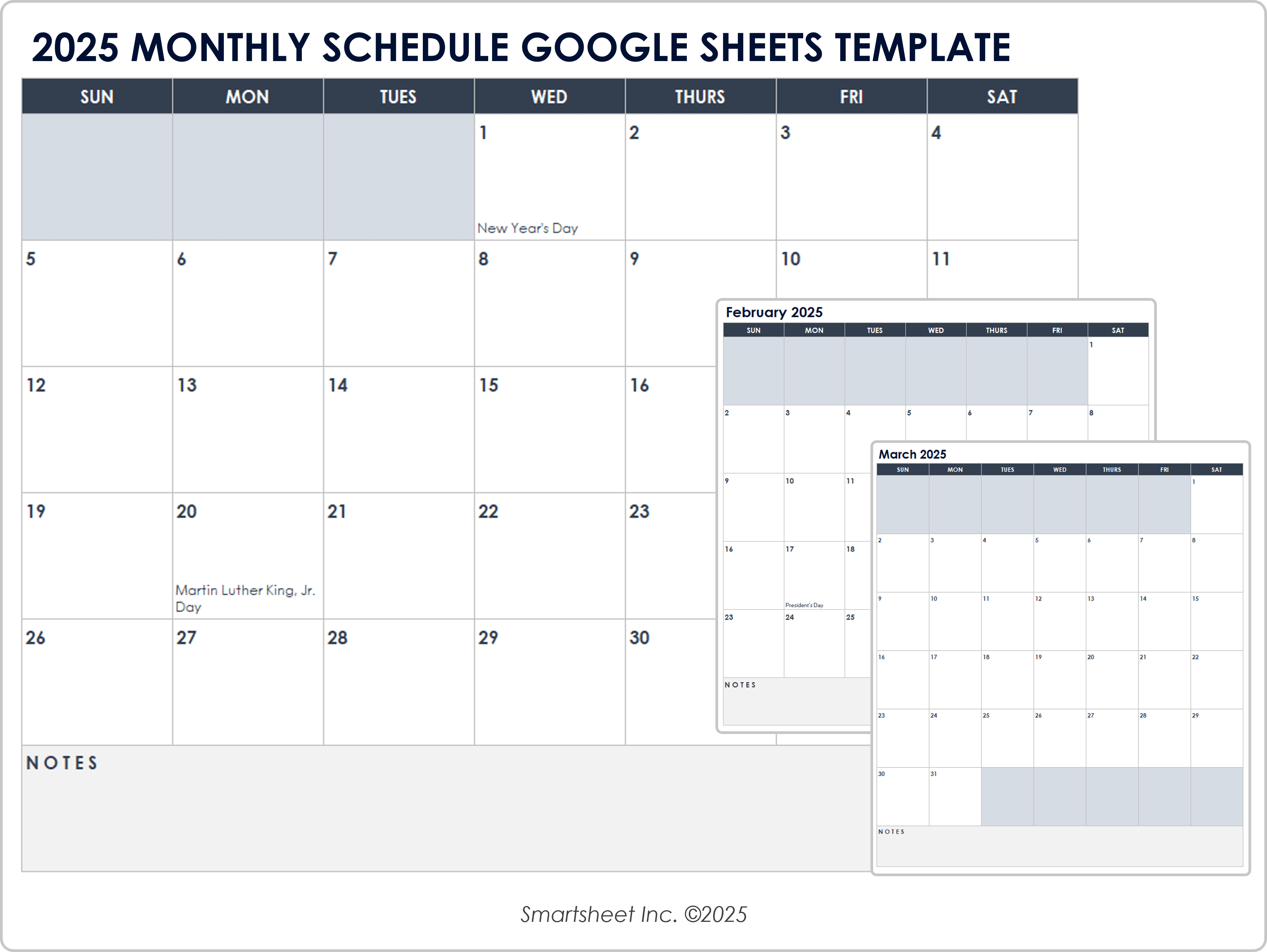 monthly schedule template google sheets