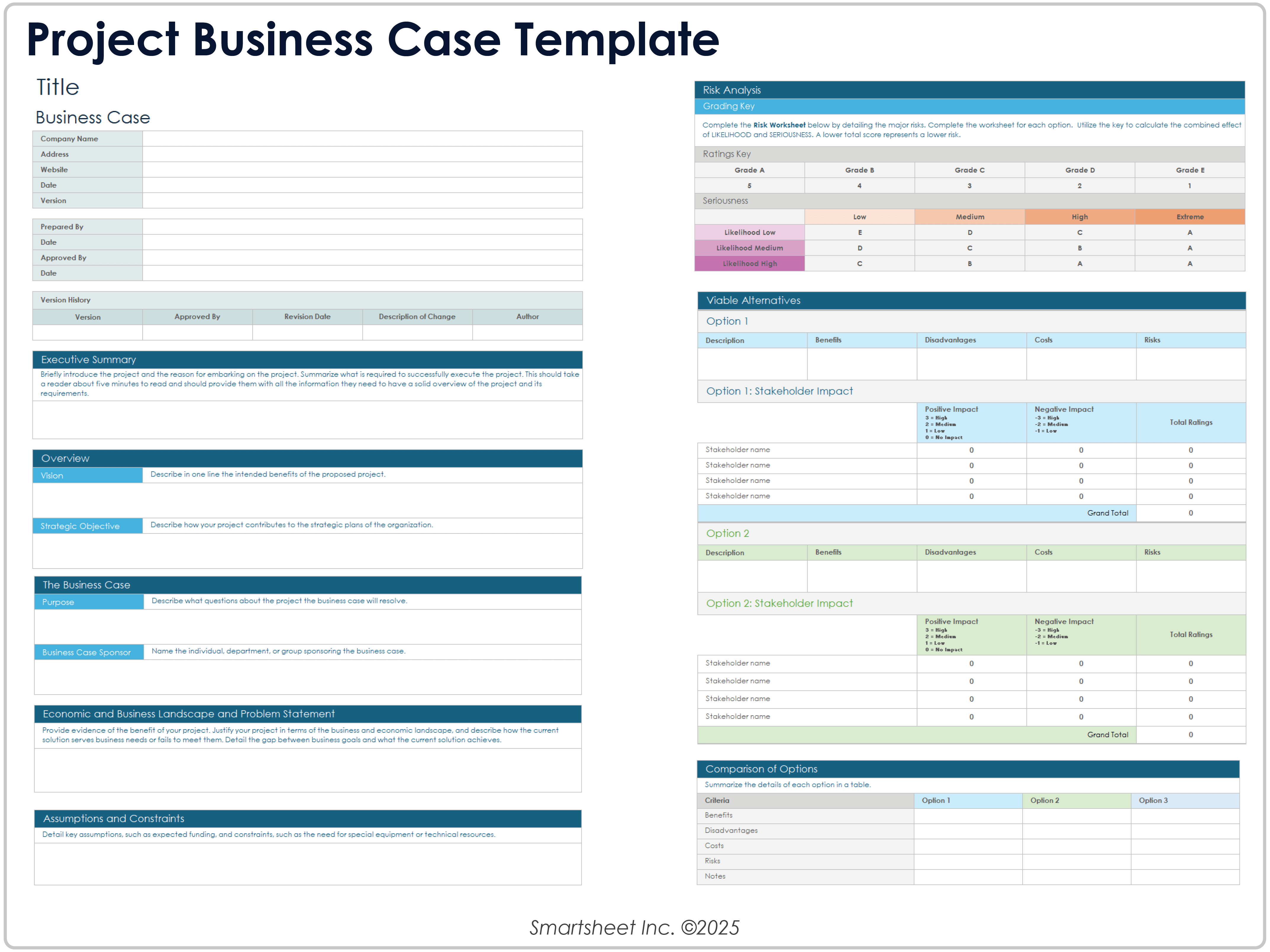 Project Business Case Template
