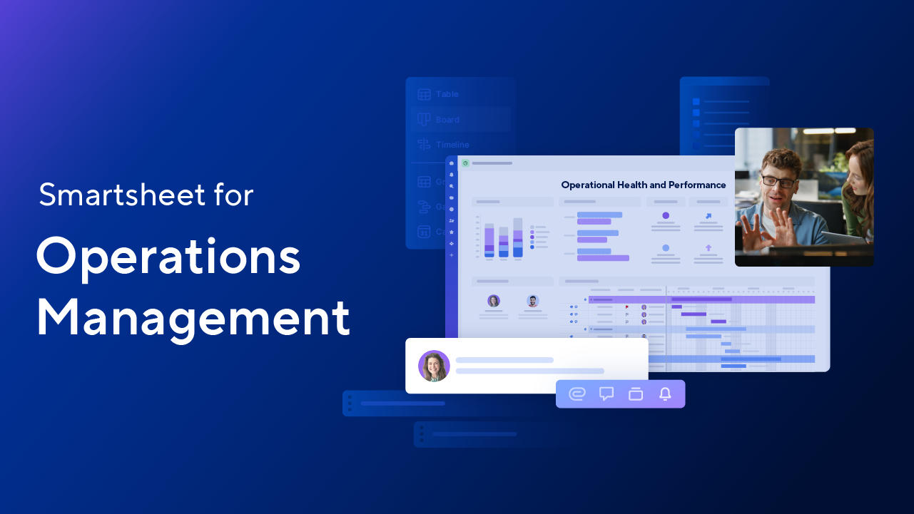 Smartsheet for Operations Management