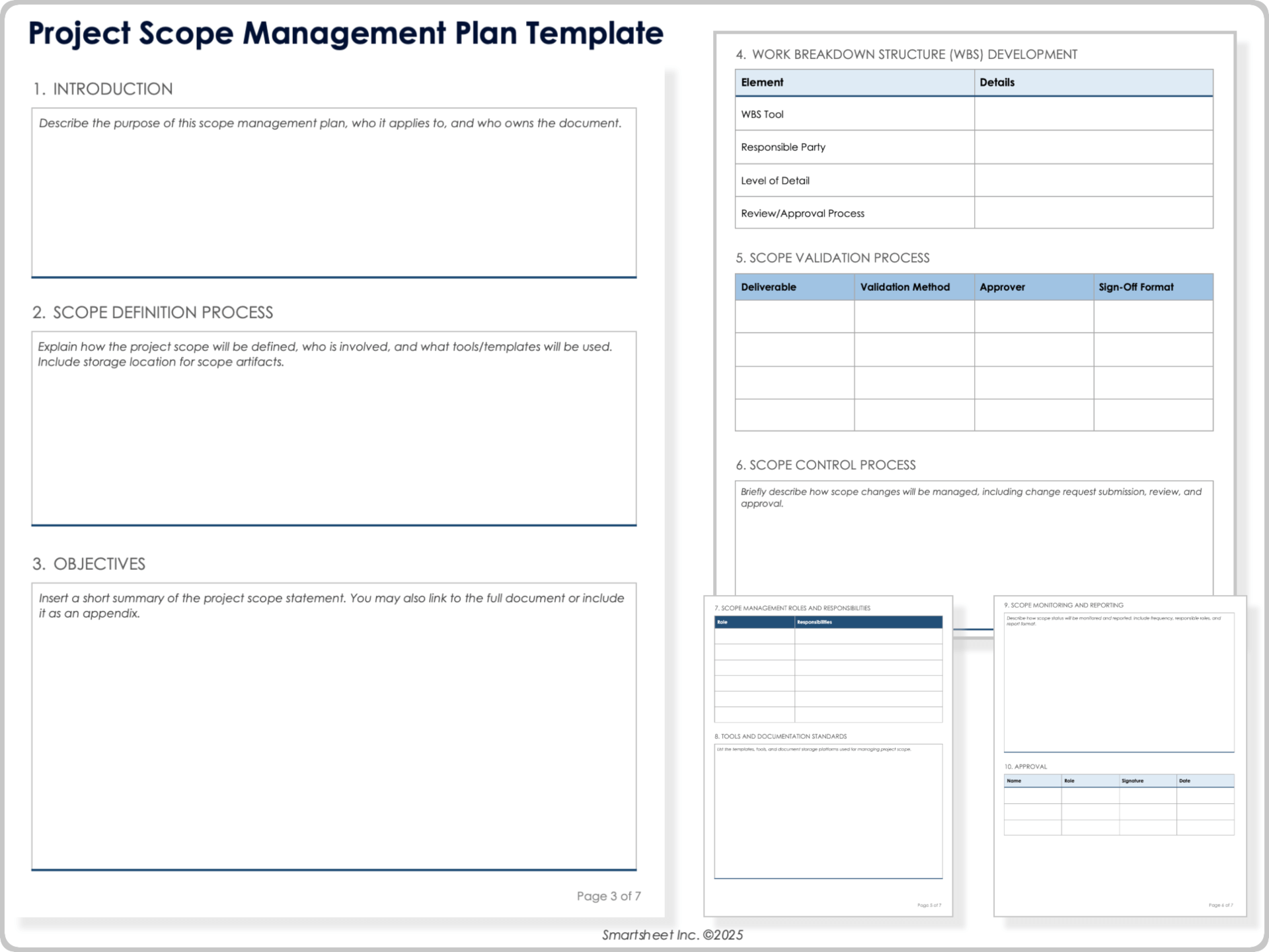 Project Scope Management Plan Template