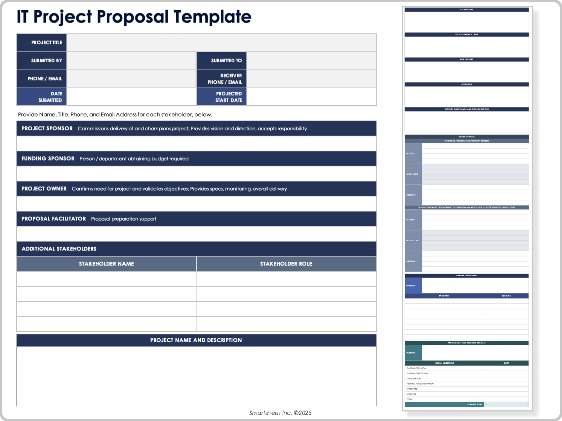 IT Project Proposal Template