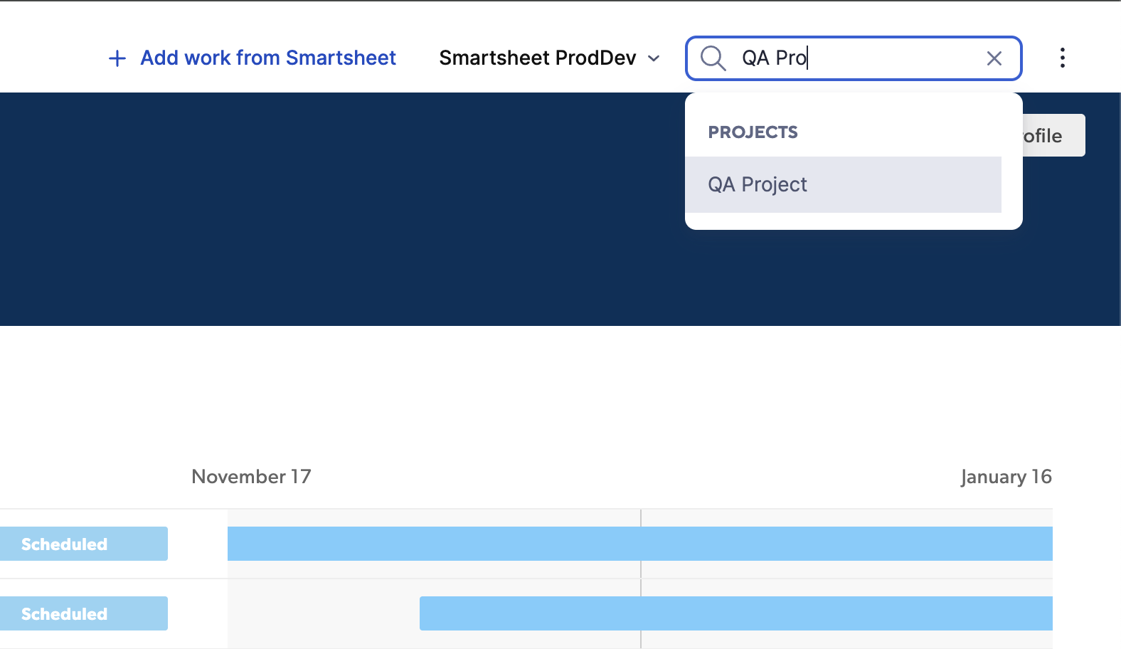 Resource Management Search Is Now Live in the Embedded Smartsheet Experience