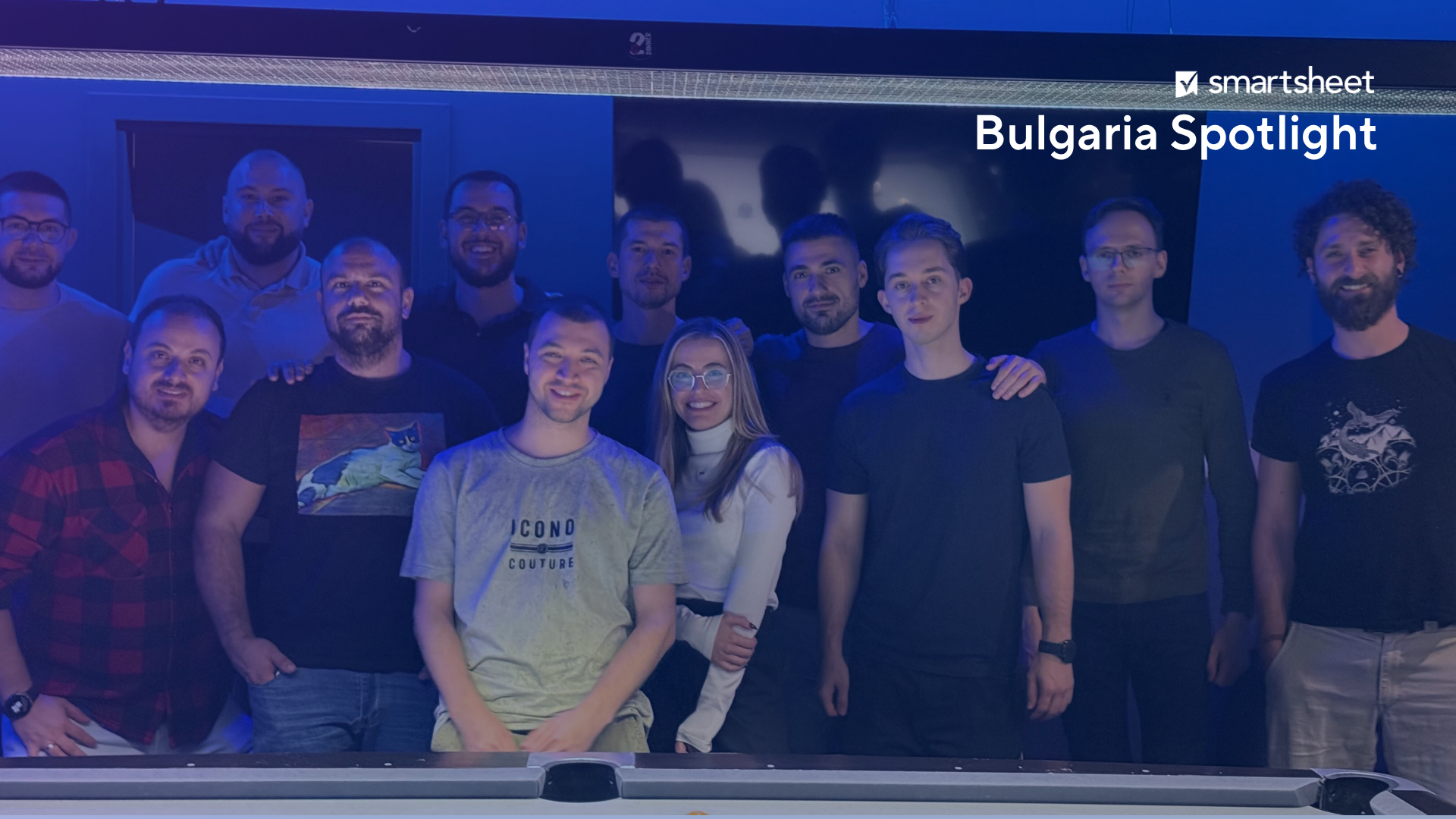 Team photo of the Smartsheet Bulgaria team