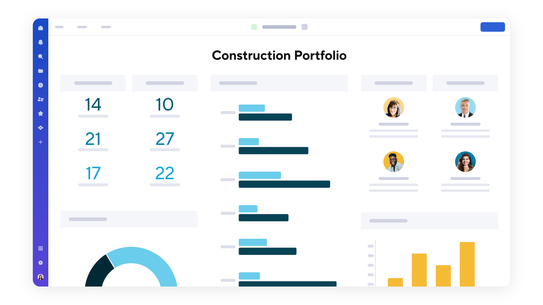 Improve visibility and collaboration across teams with Smartsheet construction templates
