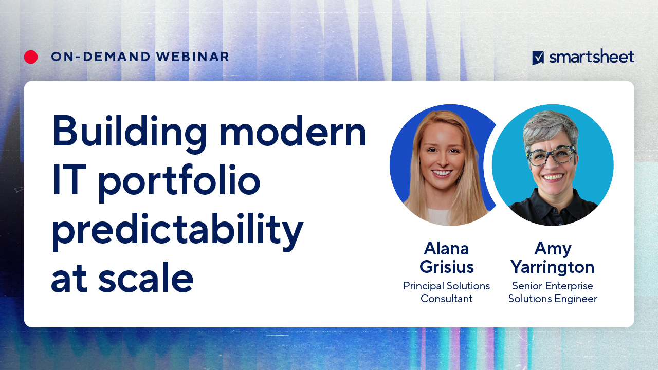 Building modern IT portfolio predictability at scale