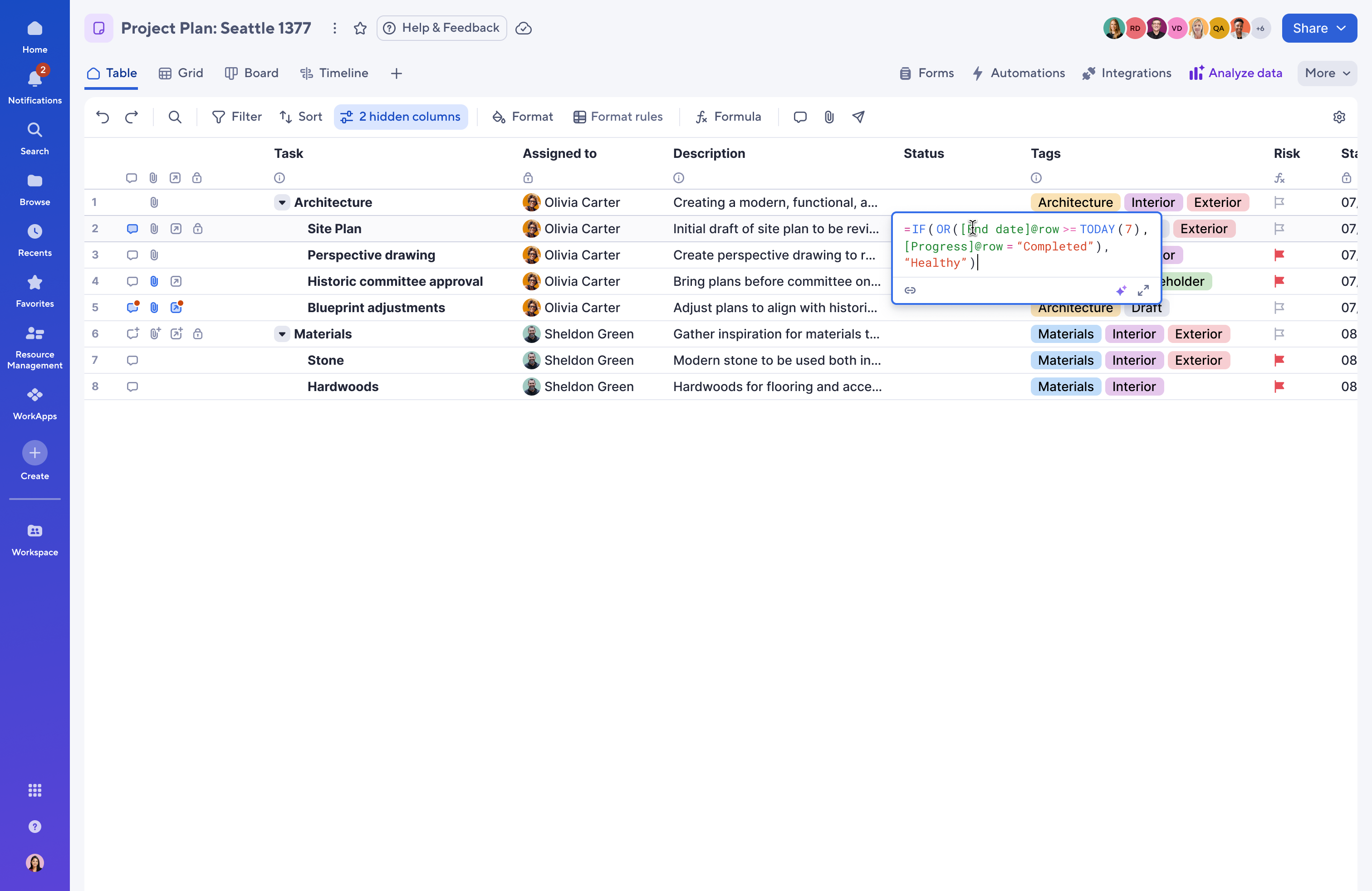 Cell-level formula editor