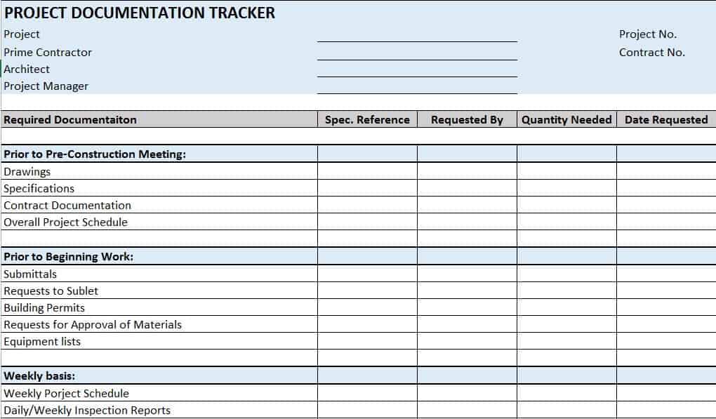 contract form 7 labour Free Templates Project in Management Excel Construction